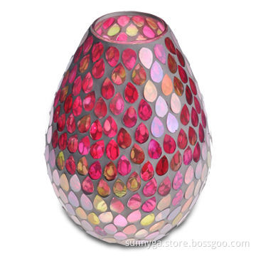 Glass Mosaic Craft with 170mm Bottom Diameter and 220mm Height